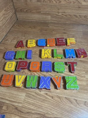 Alphabots Lot 25 Transforming Alphabet Learning Toy Robots Replacement NO J - Image 1 of 4