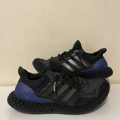 Adidas Ultra 4D 'OG' Purple Black 3D Printed Men Sneakers Size 9.5 - Image 1 of 4