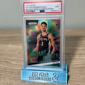 Victor Wembanyama 2023-24 Panini Prizm #3 Instant Impact Green Rookie RC - PSA 9 - Bild 1 von 2