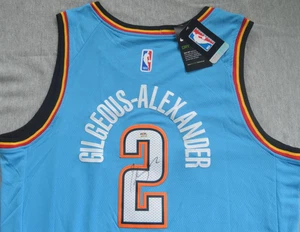 Maillot dédicacé signé Shai Gilgeous Alexander PSA COA OKC Thunder Canada NBA - Photo 1/7