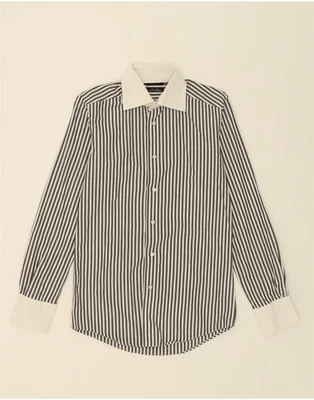 ZARA Mens Shirt Small Black Striped Cotton FV13 - Image 1 of 3