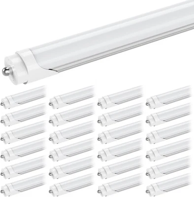 25 Piezas Bombillas LED Tubo 8FT 45W Fa8 Pin Único Garaje 8 Pies Luces LED Tienda Foto 1 de 4