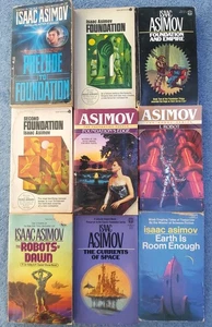Isaac Asimov lot 9 pbs~5 Foundation Series 2 Robot + non-series novel & stories - Picture 1 of 3