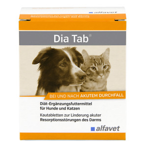 Alfavet Dia Tab für Hunde/Katzen 6x5,5g Kautabletten - Durchfall(336,36€/kg)