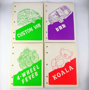 Vtg 70s 80s School Notebook Journal Lined Paper Notepad Van Koala 4-Wheel Fever - Picture 1 of 5