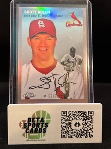 2023 Topps CHROME PLATINUM #136 Scott Rolen ROSE GOLD REFRACTOR /75 Free Ship - Picture 1 of 3