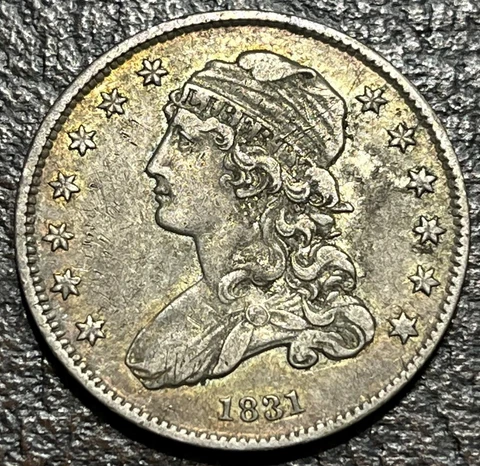 1831 Bust Quarter. Higher Grade Cover