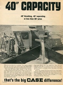 1967 Print Ad of Case 660 Combine Farm Tractor - Picture 1 of 2