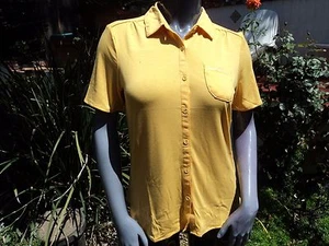Craghoppers CWS417 WOMEN'S KALIE SHORT-SLEEVED SHIRT SUMMER GOLD - Picture 1 of 4