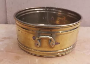 More details for vintage old antique brass decorative pot tub planter plant storage display 6&quot; 