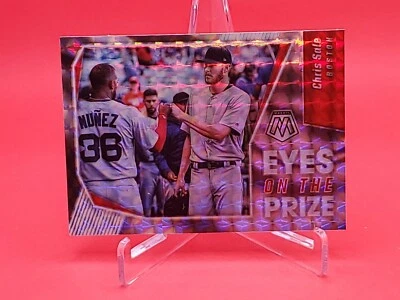Chris Sale 2021 Panini Mosaic #EOP7 Eyes on the Prize Silver Mosaic Red Sox - Image 1 of 2