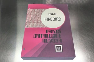 FIREBIRD MASTER PARTS CATALOG 1967-1972 Dec 71 print - Picture 1 of 12