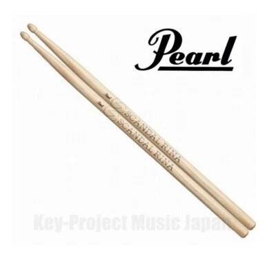 Pearl 174H SCANDAL RINA Model Drum Sticks 1 pair Hickory New J-Female Rock Band - Image 1 of 4