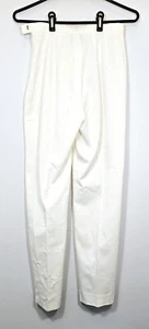 Pantaloni donna cotone vintage OSCAR DE LA RENTA anni 80 taglia 4 estivi country club chic - Foto 1 di 14
