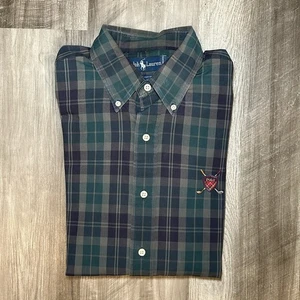 Ralph Lauren Vintage Polo Golf Long Sleeve Button Down Shirt - Large - Picture 1 of 7
