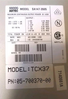 Computer Netzteil Model SA 147-3505 - Bild 1 von 3