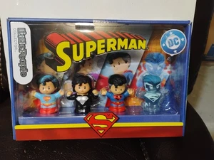 Figuras Little People Collector DC Superman Fisher-Price - Juego de 4 piezas totalmente nuevas - Imagen 1 de 7