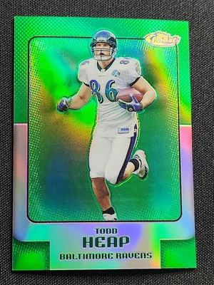 2006 Topps Finest Todd Heap Green Refractor /199 (RAVENS) - Image 1 of 2