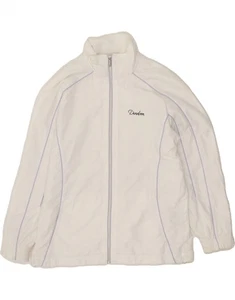 Giacca tuta donna DIADORA top UK 16 grande poliestere bianco CD11 - Foto 1 di 7