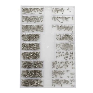 18 Different Sizes Silver Mini Steel Screws For Watch Back Case Or Eyeglasses A - Imagen 1 de 8