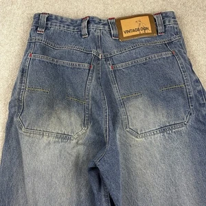 Vintage Don Jeans Mens 42 (29x30) Blue Relaxed Baggy Denim Pants Y2K Skate 90s - Picture 1 of 9