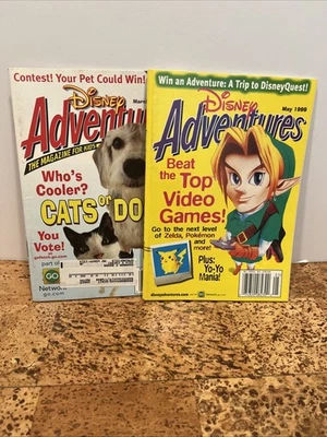 Disney Adventures Magazine Lot- (1999, March & May) VGC, Zelda & Pokemon - Image 1 of 4