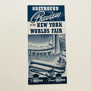 Brochure Vintage 1939 GREYHOUND " Anteprima dell'Esposizione Universale di New York " - Foto 1 di 5