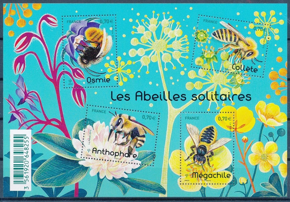 France 2016 - Species of different Bees - Sheetlet - MNH - Image 1 of 1