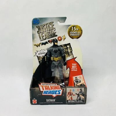 🦇✅ DC Justice League Movie Talking Batman 6” boneco de ação Mattel 2017 - Imagem 1 de 2