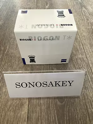 Carl Zeiss BIOGON T* 35mm F2 ZM Lens for Leica M mount Silver w/Box 【NEW】 - Image 1 of 4