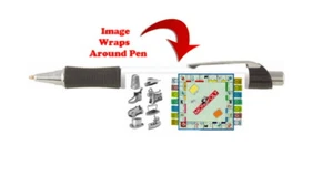 Monopoly Pen with black ink shows Game Board and Pieces - Picture 1 of 2