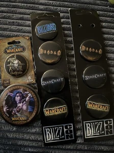 [NEW] Vintage 2007 Blizzard Blizzcon Pins With Undead And Night Elf Vanilla Pin - Picture 1 of 6