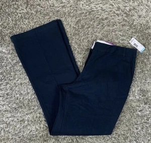 NWT Girls Dockers Approved Schoolwear Pants Plus 20.5 Navy Blue Bootcut   - Picture 1 of 11