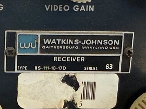 watkins johnson receiver - Zdjęcie 1 z 12