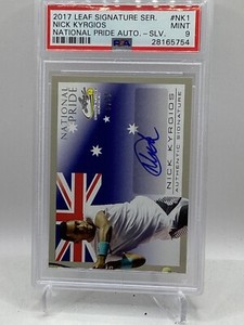 2017 Leaf Signature National Pride Auto Silver NK1 Nick Kyrgios PSA 9 (Top Pop)