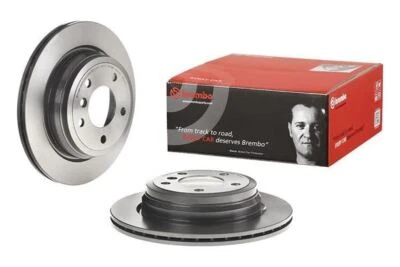 2x Discos de freno traseros ventilados internamente para BMW Serie 1 3 X1 BREMBO 09.B338.21 Foto 1 de 4