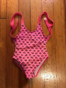 Onda Mil girls polyester multi color pink cupcakes one piece swimsuit size M - Picture 1 of 3