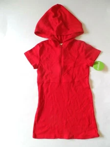Girl's Circo Jersey Red Hot Hooded Dress, Size: XS (4/5) () - Picture 1 of 3