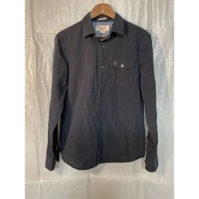 Original Penguin Menswear Heritage Slim Fit Striped Button Down Shirt Medium - Image 1 of 4