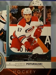 2017-18 Upper Deck #483 Andrew Poturalski YG SP RC