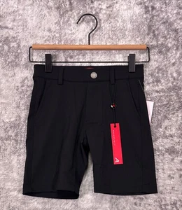 New Redvanly Shorts Small Boys Hanover 4 Way Stretch In Tuxedo Black - Picture 1 of 7