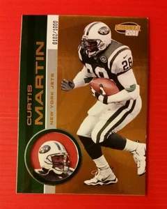 CURTIS MARTIN * #/1000 * CEL #169 NEW YORK JETS * 2001 PACIFIC INVINCIBLE NFL - Picture 1 of 3