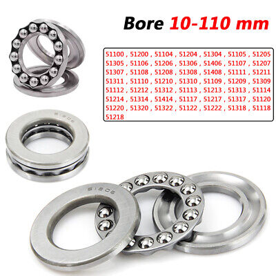 Plane Thrust Ball Bearings Grooved Bearings Bore 10mm To 110mm No.51100 To 51322 • 189.05$