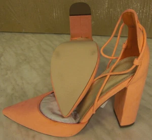 Asos Damen Pumps mit Schnürung, Größe 41, aprikot, High Heel Sandalen - Bild 1 von 3