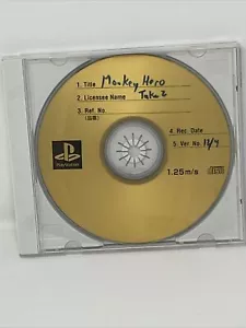 Monkey Hero (Sony PlayStation 1, 1999) Prototipo Disco Único en su Clase Retro - Imagen 1 de 3