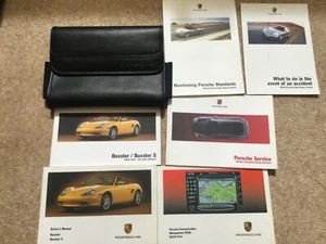 PORSCHE BOXSTER & S 986 (2002 - 2004) OWNERS MANUAL HANDBOOK & WALLET FAST POST - Picture 1 of 8