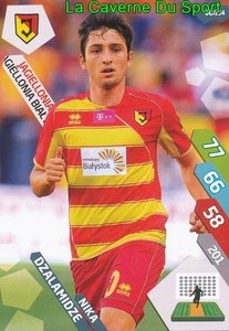 068 DZALAMIDZE GEORGI JAGIELLONIA BIOLOGICALYSTOK CARD ADRENALYN EKSTRAKLASA 2015 PANI