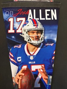 BUFFALO BILLS JOSH ALLEN SAMMLER SPIELER WIMPEL 12"X30" BANNER NFL LIZENZIERT - Bild 1 von 3