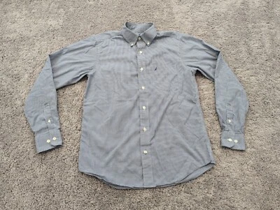 Nautica Slim Original Button Up Shirt Men's Small Check Career Office - Image 1 of 4