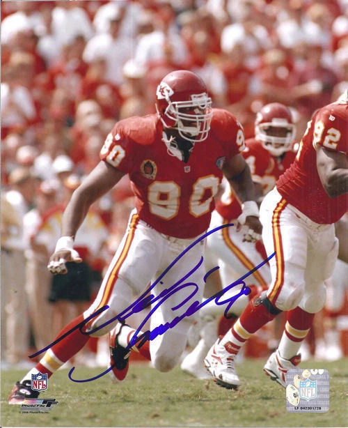 Foto 8x10 autografiada/firmada por Neil Smith de los Kansas City Chiefs 13302 Foto 1 de 1